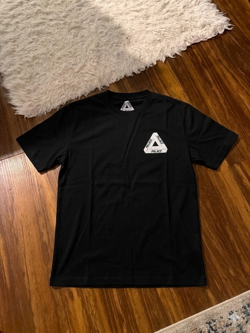 PALACE Black Tee with White Triangle Emblem